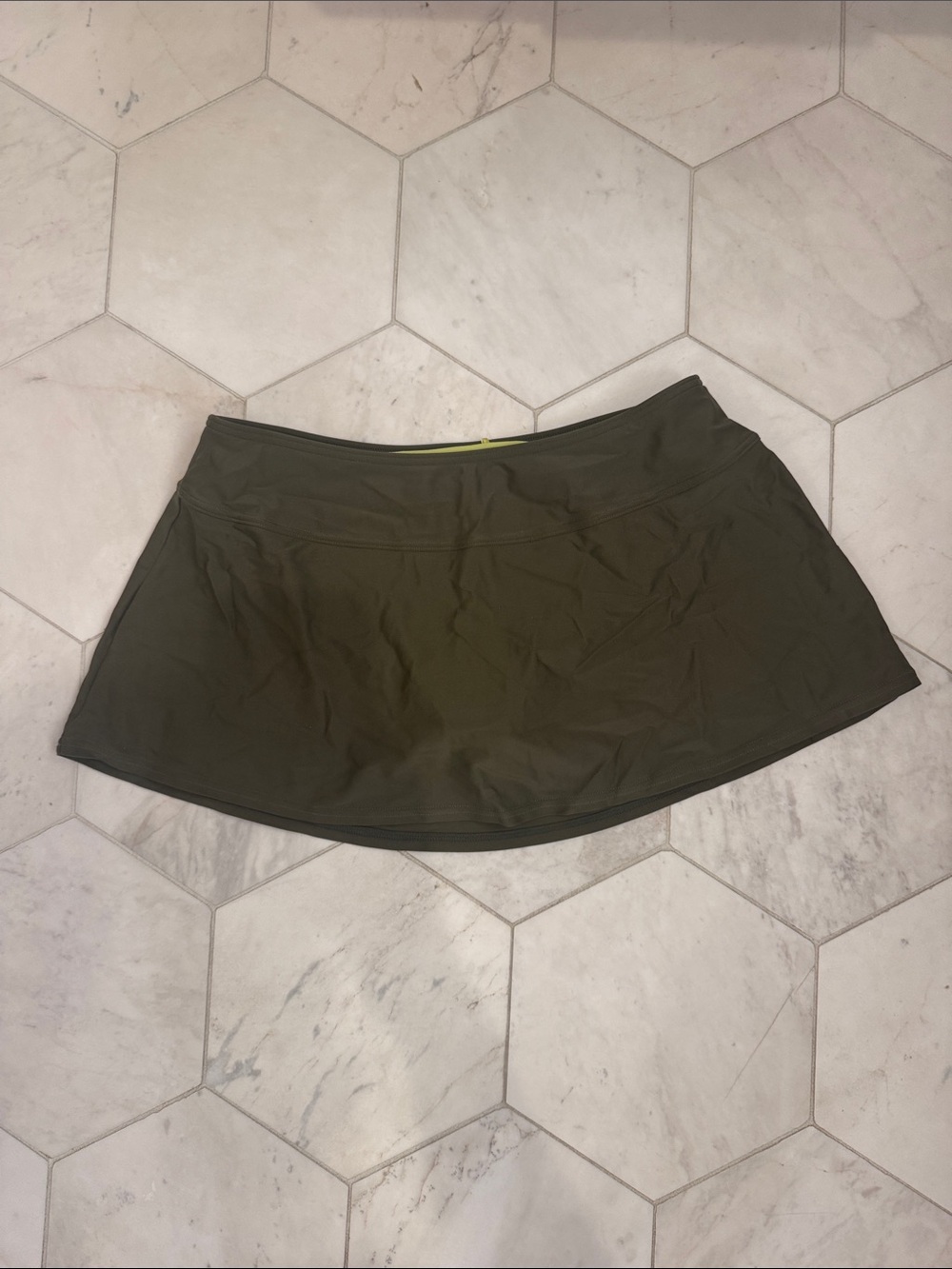 Prana Olive Green Swim Skirt